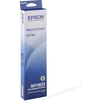 Epson černá páska (ribbon black), S015633, pro jehličkovou tiskárnu Epson LQ 300/350/+/+II