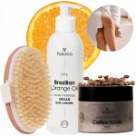 Yokaba Velká XL sada Anticelulitidní kúra Scrub + Kartáč + Olej 500ml – Zbozi.Blesk.cz