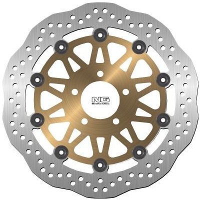 NG přední brzdový kotouč KAWASAKI ZX6R 95-02, s 750 03-06, W800 11-17, Z1000 03-06 (300X61X5) WAVE | Zboží Auto