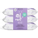 NAIF Vlhčené pečující ubrousky pro děti a miminka 3 x 54 ks – Zboží Dáma