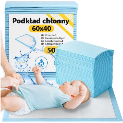 Hygienická savá podložka 60x40 50 ks – Hledejceny.cz