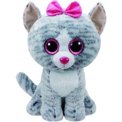 Beanie Boos Meteor Kiki šedá kočka 36838 42 cm