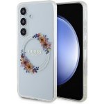 Guess Samsung Galaxy S24 čiré HC MAGSAFE IML FLOWERS WREATH – Hledejceny.cz