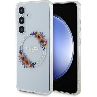 Guess Samsung Galaxy S24 čiré HC MAGSAFE IML FLOWERS WREATH – Zbozi.Blesk.cz