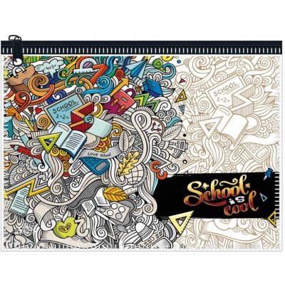 ARGUS Obal se zipem A5 School is cool – Zboží Živě