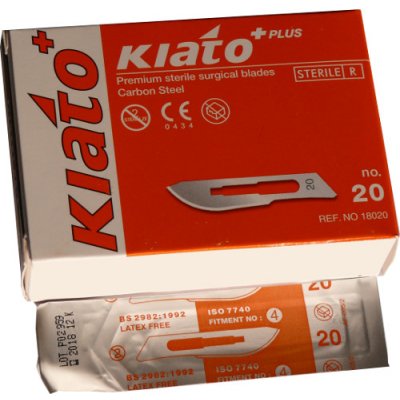 Kiato Čepelka skalpelová č. 20 sterilní 100 ks – Hledejceny.cz