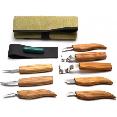 BeaverCraft Řezbářský set S08 Wood Carving Set - 8 typů nožů