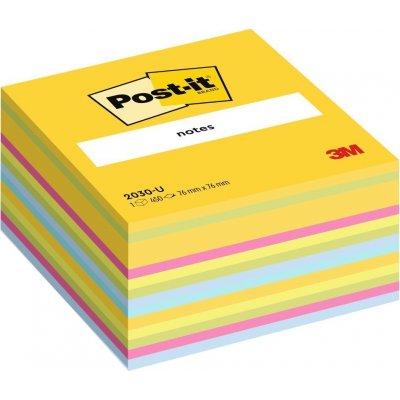 Bloček samolepicí 3M Post-it, 76x76 mm, kostka, ultra barvy, 450 lístků – Hledejceny.cz