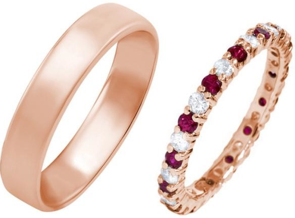Eppi zlatý eternity prsten s rubíny a diamanty a pánský komfortní prsteny  acco RW36739 od 88 088 Kč - Heureka.cz