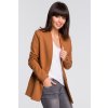 Dámské sako B102 Cotton-blend open blazer caramel