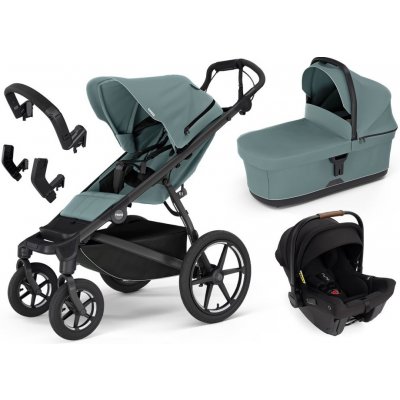 THULE Trojkombinace 5v1 Urban Glide 4-wheel + Bassinet + příslušenství 2024 + Nuna PIPA™ URBN Mid Blue