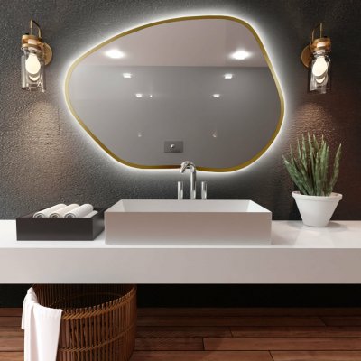 Baltica Design Bright Stain 100x72 cm zlatá 5904107919201 – Hledejceny.cz