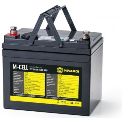 MIVARDI M-CELL LiFePO4 12V 50Ah + 10A nabíječka – Zboží Mobilmania