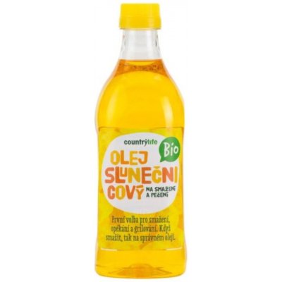 Country Life Olej slunečnicový na smažení a pečení BIO 1000 ml – Zboží Dáma