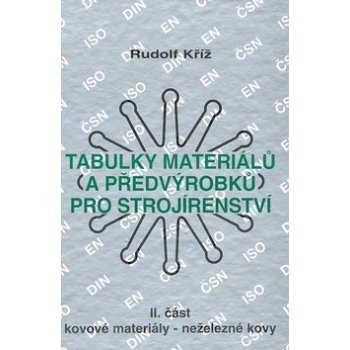 Tabulky materiálů a předvýrobků pro strojírenství II. část - Kovové materiály - neželezné kovy - Rudolf Kříž