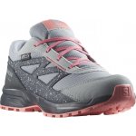 Salomon Outway Cswp Junior L47282900 Quarry/Ebony/Peach Amber – Zboží Mobilmania