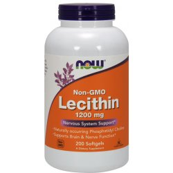 Now Foods Lecitin bez GMO 1200 mg 200 kapslí