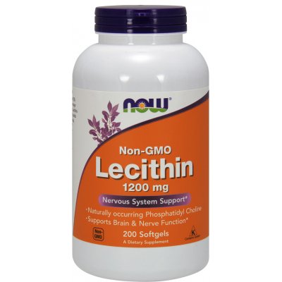 Now Foods Lecitin bez GMO 1200 mg 200 kapslí – Zboží Mobilmania