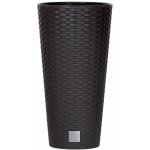 Prosperplast RATO TUBUS Květináč 20x38,1 cm ratan antracit – Hledejceny.cz