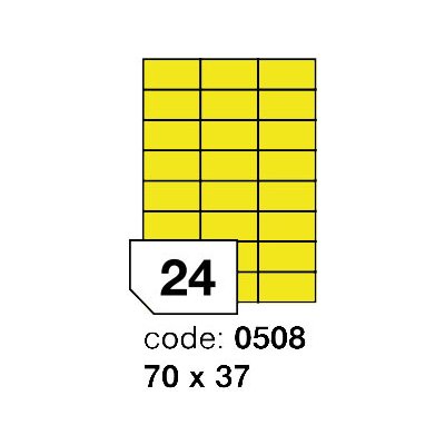 Rayfilm R0121 žluté etikety 70x37mm 100 listů – Zboží Mobilmania