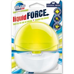 GF Liquid force tekutá WC kostka osvěžovač citronová vůně 55 ml