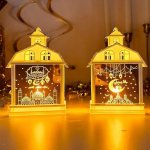 Sada 2 dekoračních luceren na Ramadán, dekorační lucerny Eid Mubarak, ramadánské lucerny s teplými – Zboží Dáma
