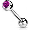 Piercing Šperky4U piercing do jazyku titan TIT1017-A