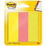 3M 3M Post-it papírové značkovací záložky, 25 x 76 mm, neonové barvy, 3 x 100ks (671/3) – Hledejceny.cz