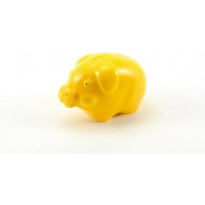 Teddies Pokladnička prasátko 10cm : žlutá – Zboží Mobilmania