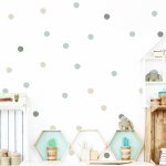 Impresi Samolepka do dětského pokoje Puntíky odstíny zelené - 60x40cm – Hledejceny.cz