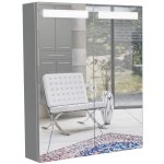 INTEDOOR zrcadlová skříňka s LED osvětlením D ZS 100 A0016 Bílá LESK – Zboží Mobilmania