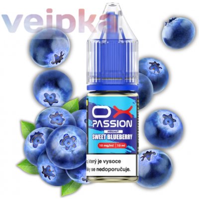 Oxva OX Passion Salts Sweet Blueberry 10 ml 10 mg – Hledejceny.cz