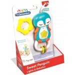 Clementoni Elektronická chrastítko s úchytem Tučňák – Zboží Dáma