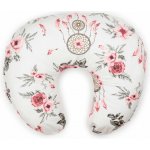 Flumi Kojící polštář ve tvaru rohlíku bílý s růžovými květy – Hledejceny.cz