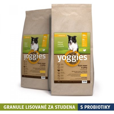 Yoggies granule lisované za studena s probiotiky Krůtí maso & jáhly 30 kg – Zboží Mobilmania