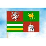 LIBEA, s.r.o. Vlajka Plzeňského kraje Rozměr: 100×150 cm, Uchycení: Návlek na žerď – Hledejceny.cz