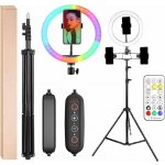 Aptel Prstencová LED lampa se stativem ZD67D 210cm – Zboží Živě