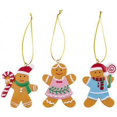 LIVARNO home Ozdoby na vánoční stromek, 3dílná sada perníček – Zbozi.Blesk.cz