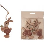 Zajíc k zavěšení, 4 ks D4041-18 – Zboží Dáma