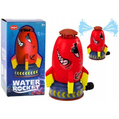 LEAN Toys Vodní Raketa Postřikovač Vystřelovač Žralok Červený – Hledejceny.cz