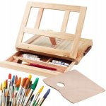 Verk 18307 Stolní malířský stojan se zásuvkou 33,5x25,5x7 cm – Zboží Dáma