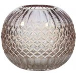 Růžová skleněná perleťová váza Amine - Ø15*11 cm - Mars & More – Hledejceny.cz