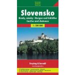 Hrady a zámky SR mapa měkká 1:500 000 – Zboží Mobilmania