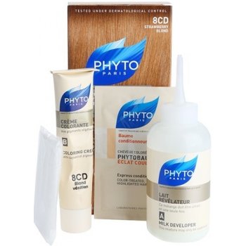 Phyto Color barva na vlasy 8CD Strawberry Blond 4 ks