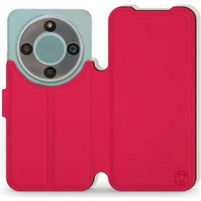 Mobiwear Semiš na mobil Honor Magic 8 Lite 5G rudé & béžové – Zboží Živě