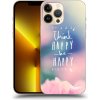 Pouzdro a kryt na mobilní telefon Apple Pouzdro Picasee ULTIMATE CASE MagSafe Apple iPhone 13 Pro Max - Think happy be happy