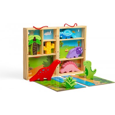 Bigjigs Toys krabička na hraní dinosauři – Zboží Mobilmania