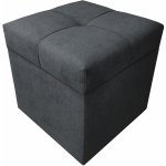 Well Done Taburet s úložným prostorem kostka 1 měkká 40x40 různé barvy 100 černá – Zboží Dáma