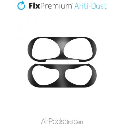 FixPremium - Nálepka proti Prachu pro AirPods 3, černá – Zbozi.Blesk.cz