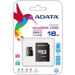 ADATA microSDHC 16 GB Class 10 AUSDH16GUICL10-RA1 – Zboží Mobilmania